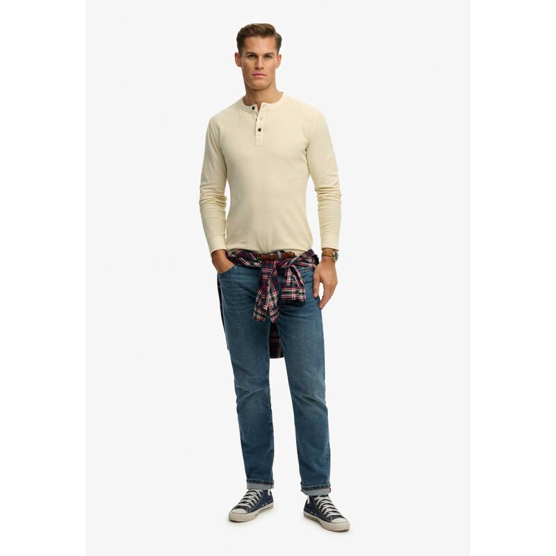 Superdry Lightweight Textured Grandad Top image number 3
